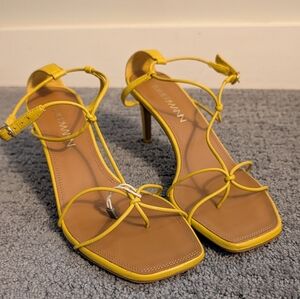 Zimmermann Yellow Strappy Heels